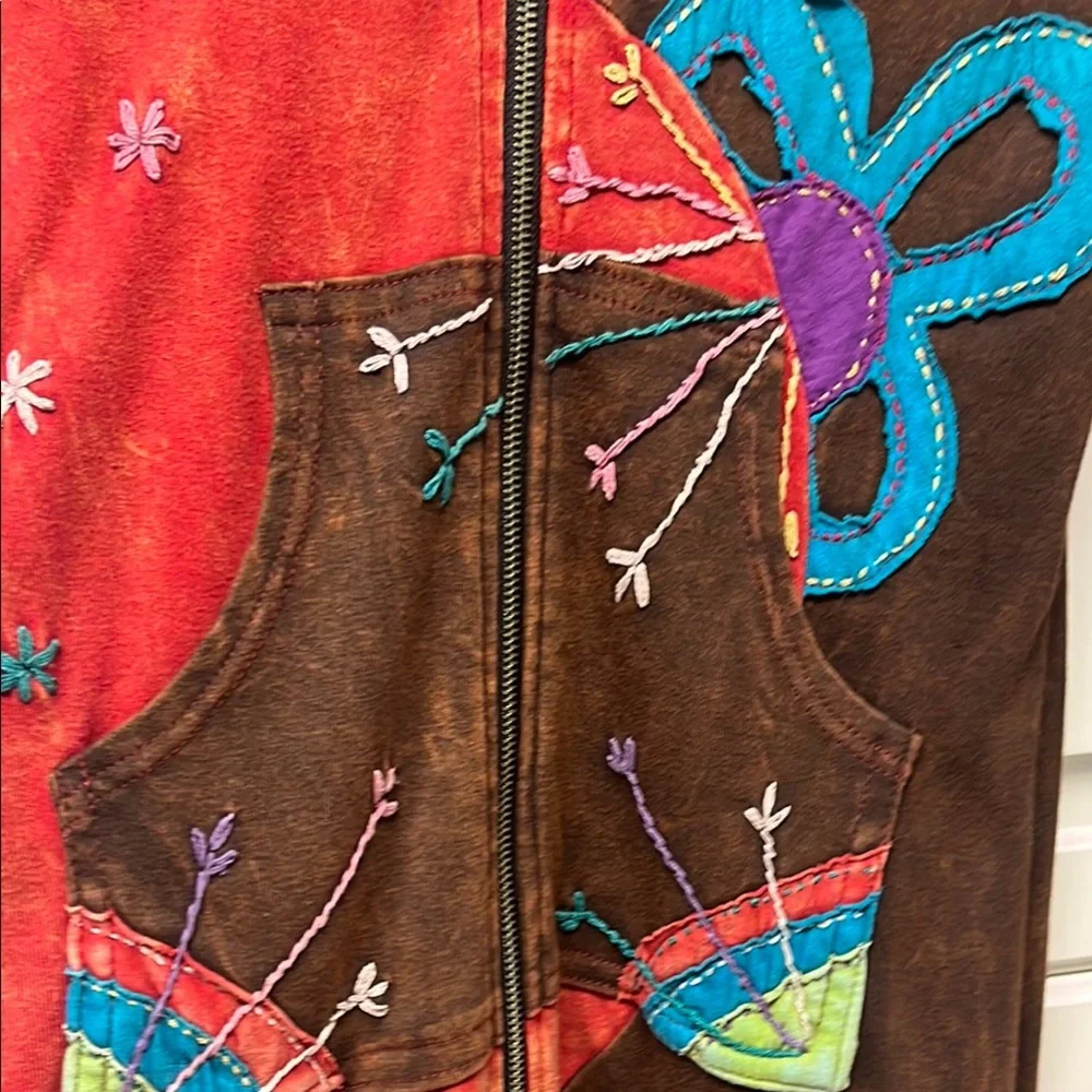 Rising International Multicolor Patchwork Jacket - Picture 2 of 8